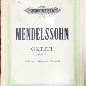 メンデルスゾーン 八重奏曲 mendelssohn okette op20 輸入楽譜/洋書/弦楽/ヴァイオリン/ヴィオラ/ヴァイオリンチェロ/peters/ペータース