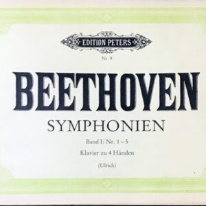 ベートーヴェン 交響曲1-5 beethoven symphonien band1 nr1-5 輸入楽譜/洋書/ピアノ/連弾/1台4手/peters/ペータース