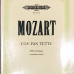 モーツァルト コシ・ファン・トゥッテ mozart cosi fan tutte 輸入楽譜/洋書/ピアノ伴奏/声楽/オペラヴォーカルスコア/peters/ペータース