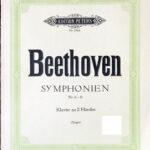 ベートーヴェン 交響曲6-9 beethoven symphonien band1 nr6-9 輸入楽譜/洋書/ピアノ/連弾/1台4手/peters/ペータース