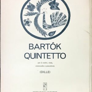 バルトーク ピアノ五重奏曲 bartok quintetto 輸入楽譜/洋書/ヴァイオリン/スコア/Musica Budapest/ムジカブダペスト