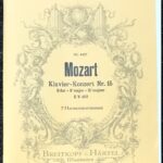 モーツァルト ピアノ協奏曲第15番 mozart klavier konzert nr15 kv 450 輸入楽譜/洋書/フルスコア/オーケストラ/弦楽/Breitkopf & Hartel
