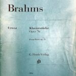 ブラームス 8つの小品 Op.76 輸入楽譜 Brahms Klavierstuke ヘンレ社 Henle 原典版 Urtext ピアノ・ソロ Piano pieces solo 洋書