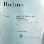 ブラームス チェロ・ソナタ 第1番 ホ短調 Op.38 輸入楽譜 Brahms Sonata for piano ond violoncello ヘンレ社 Henle 原典版 Urtext 洋書