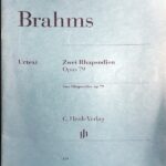 ブラームス 2つのラプソディ Op.79 輸入楽譜 Brahms Two Rhapsodies ヘンレ社 Henle 原典版 Urtext 洋書 ピアノ・ソロ piano solo