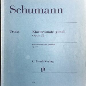 シューマン ピアノ・ソナタ 第2番 ト短調 Op.22 輸入楽譜 Schumann Piano sonata g-moll ヘンレ社 Henle 原典版 Urtext 洋書 ピアノ・ソロ