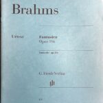 ブラームス 幻想曲集 Op.116 輸入楽譜 Brahms Fantasies ヘンレ社 Henle 原典版 Urtext 洋書 ピアノ・ソロ Piano solo クラシック