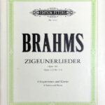 ブラームス ジプシーの歌 Op.103, 112 Nr.3-6 輸入楽譜 Brahms Zigeunerlieder 4 voices and piano 洋書 ペータース perters Vocal 声楽