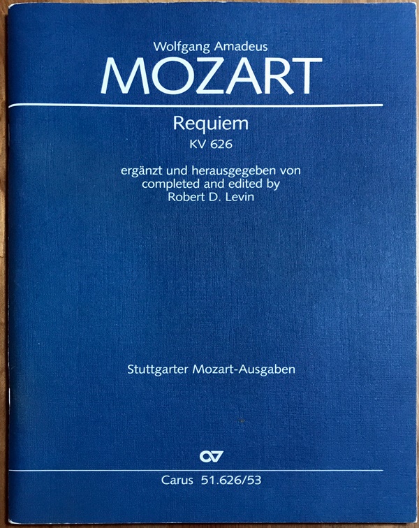 モーツァルト レクイエム 輸入楽譜 requiem KV626 Mozart カールス出版 Carus Vocal score – 中古楽譜 専門店プラスノート