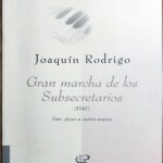 ロドリーゴ 次官たちの大行進曲 連弾 輸入楽譜 Joaquin Rodrigo Gran marcha de los Subsecretarios ピアノ デュオ 洋書 Duo