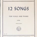 アーン 12の歌曲 低声用 hahn 12 songs low