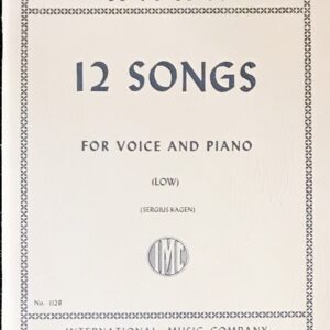 アーン 12の歌曲 低声用 hahn 12 songs low