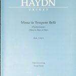 ハイドン 戦時のミサ haydn missa in time of war hob xxii9