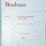 ブラームス ヴァイオリンソナタ集 brahms sonaten fur klavier und violine