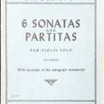 バッハ 無伴奏バイオリンのためのソナタとパルティータ bach 6 sonatas and partitas s1001-1006