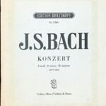 バッハ ヴァイオリンとオーボエのための協奏曲 BWV1060 bach konzert