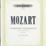 モーツァルト ヴァイオリンとヴィオラのための協奏交響曲 mozart symphonie concertante kv 364