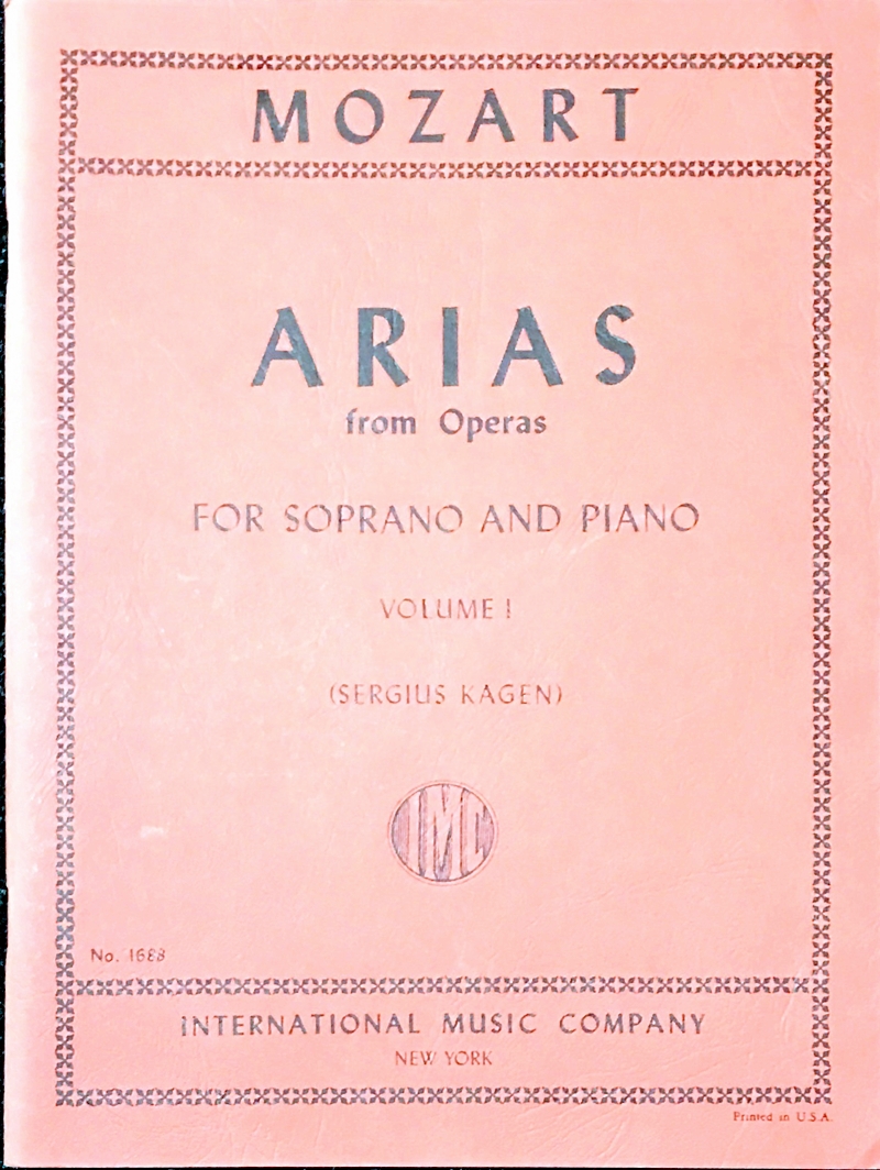モーツァルト　–　operas　オペラ・アリア集第1巻　ソプラノmozart　from　arias　中古楽譜専門店プラスノート