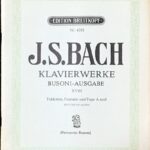 バッハ ピアノ作品集18巻 トッカータ 幻想曲とフーガ bach klavierwerke busoni ausgabe tokkaten fantasie und fuge