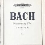 バッハ クラヴィーア練習曲集第1部 パルティータ bach klavierubung 1 teil partiten nr 1-3