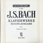バッハ ピアノ作品集22巻 ブゾーニ 幻想曲とフーガ bach klavierwerke busoni ausgabe fantasie und fuge