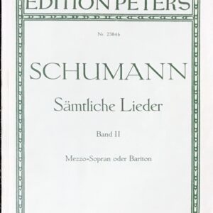 シューマン 歌曲全集 2 schumann samtliche lieder band 2 メゾソプラノ バリトン