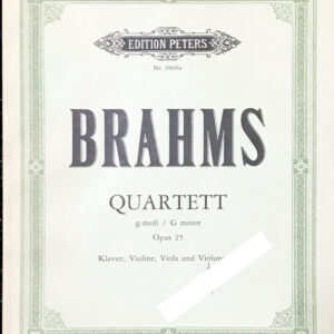 ブラームス ピアノ四重奏曲 第1番 Op25 brahms quartett op25