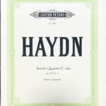 ハイドン 弦楽四重奏曲 op76 nr3 haydn streich quartett c-dur