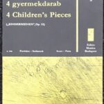 シューマン 子供の情景 Op15 schumann Kinderszenen 4 chiildrens pieces gyermekdarab