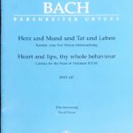 バッハ カンタータ 心と口と行いと生活で bach Cantate BWV 147 Herz und Mund und Tat und Leben
