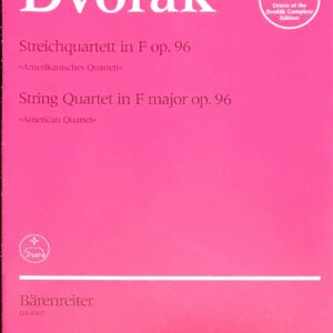 ドヴォルザーク 弦楽四重奏曲「アメリカ」 dvorak string quartett in F op96 american quartet