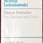 ルトスワフスキ ダンス・プレリュード（舞踏前奏曲） Lutoslawski Dance Preludes 輸入楽譜/洋書/クラリネット/ピアノ/chester/チェスター