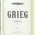 グリーグ ヴァイオリンソナタ 第3番 op45 grieg sonata 輸入楽譜/洋書/バイオリン/peters/ペータース