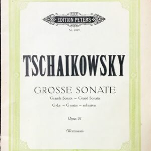 チャイコフスキー グランドソナタ tschaikowsky grande sonate op37 輸入楽譜/ピアノ/1台4手/peters/ペータース