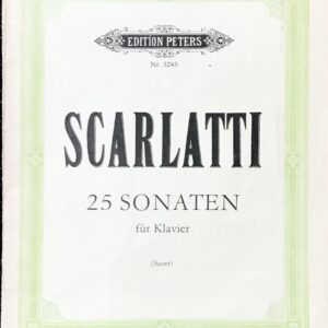 スカルラッティ 25のソナタ scarlatti 25 sonaten 輸入楽譜/洋書/ピアノ/peters/ペータース