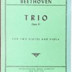 ベートーヴェン トリオ beethoven trio op87 輸入楽譜/洋書/三重奏/フルート/ヴィオラ/international music