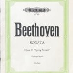 ベートーヴェン ヴァイオリンソナタ 春(スプリング) beethoven sonata op24 spring sonata 輸入楽譜/洋書/バイオリン/ピアノ/peters