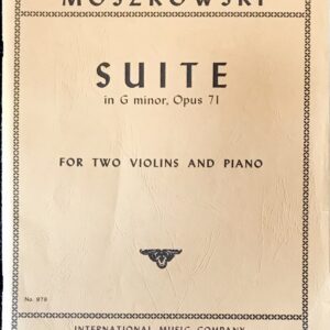 モシュコフスキ 2つのヴァイオリンとピアノのための組曲 Op71 moszkowski suite 輸入楽譜/洋書/バイオリン/ピアノ/international music