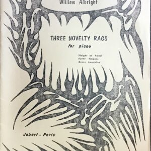 オルブライト three novelty rags Albright 輸入楽譜/洋書/ピアノ/ラグ