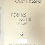 メシアン ミのための詩 第1巻 messiaen Poemes pour Mi 1e livre 輸入楽譜/洋書/ピアノ/durand/デュラン社