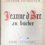 オネゲル 劇的オラトリオ 火刑台上のジャンヌダルク honegger Jeanne dArc au bucher 輸入楽譜/洋書/ピアノ/オペラ/Salabert/サラベール