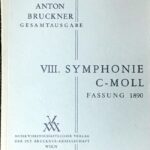 ブルックナー 交響曲第8番第2稿 1890年 Bruckner Symphony No8 c-moll 輸入楽譜/洋書/小型スコア/フルスコア/MWV/音楽学術出版