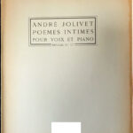 ジョリヴェ 秘められた詩 Jolivet Poemes Intimes 輸入楽譜/洋書/ピアノ/歌曲/声楽/ヴォーカルスコア/Heugel/ウジェル