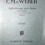 ウェーバー 舞踏への勧誘(華麗なロンド) 変ニ長調 op.65 輸入楽譜 Weber aufforderung zum tanze Rondo brillant 原典版 ヘンレ ピアノ