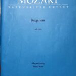 モーツァルト レクイエム ニ短調 KV 626(ラテン語) 輸入楽譜 mozart requiem vocal score ベーレンライター社 barebreiter 声楽 ヴォーカル