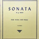 ヘンデル ソナタ ト短調 輸入楽譜 handel sonata in g minor for viola and piano ヴィオラ ピアノ インターナショナル・ミュージック社