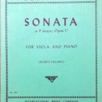 ベートーヴェン ソナタ ヘ長調 Op.17 輸入楽譜 beethoven sonata in F major for viola and piano ヴィオラ ピアノ international music