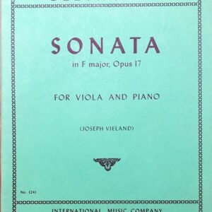 ベートーヴェン ソナタ ヘ長調 Op.17 輸入楽譜 beethoven sonata in F major for viola and piano ヴィオラ ピアノ international music
