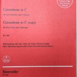 モーツァルト 2台のヴァイオリンのための協奏曲 ハ長調 KV 190 輸入楽譜 mozart concertone in C major for 2 violins Piano reduction
