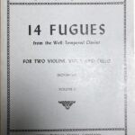 バッハ 14曲のフーガ 第2巻 弦楽四重奏 輸入楽譜 bach 14 fugues volume2 ヴァイオリン ヴィオラ チェロ 洋書